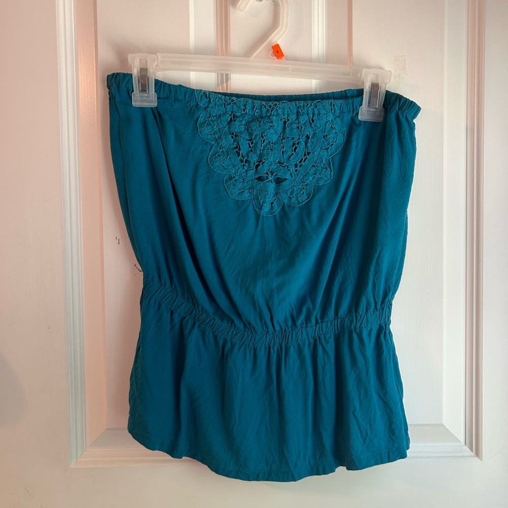 Small Sound & Matter Turquoise Tube Top